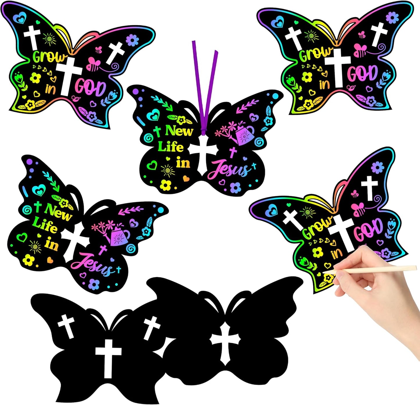 BeYumi 60Pcs Sea World Animals Scratch Bookmarks for Kids DIY Under The Sea Magic Art Rainbow Color Paper Craft Kit Summer Party Favors Birthday Gifts School Classroom Activity Art Project Supplies
