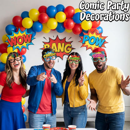 32 Pcs Spa Party Favors Paper Glasses Makeup Paper Eyeglasses Frames Spa Photo Booth Props Selfie Props for Makeup Birthday Party Decorations