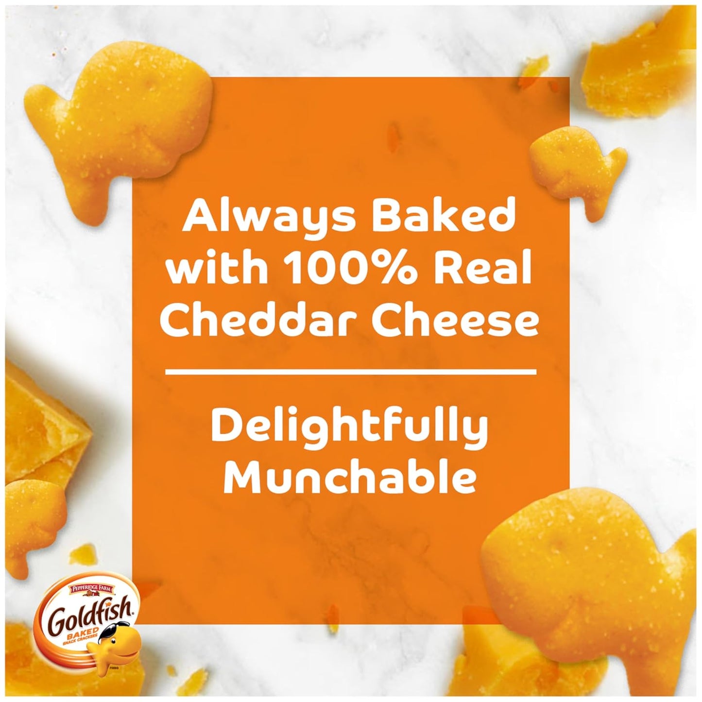 Goldfish Crackers Big Smiles Variety Pack with Cheddar, Colors, and Pretzels, Snack Packs, 30 Ct