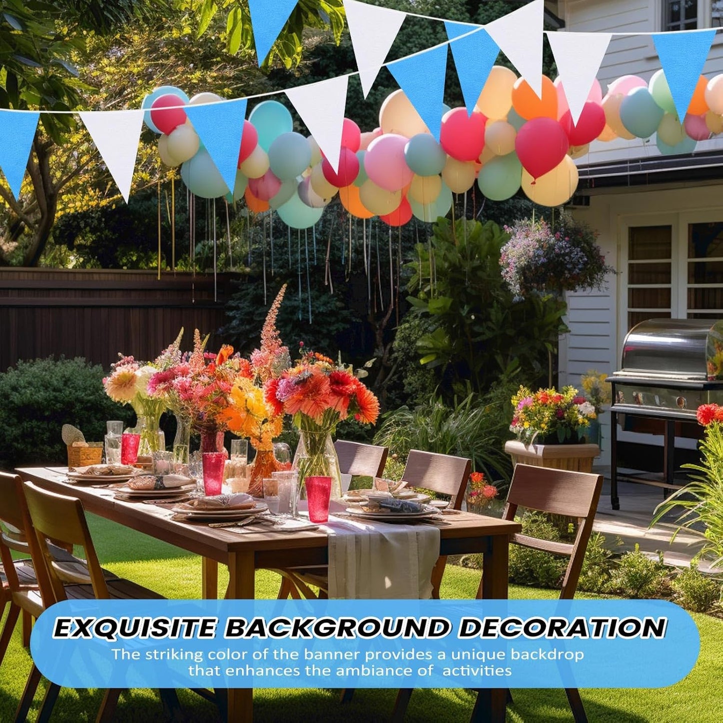 Hahafelt 100 Feet Pennant Banners Flags 75 Solid String Triangle Flags for Grand Opening, Carnival Theme Birthday Party Decoration Outdoor Events Classroom Decoration(Pink)