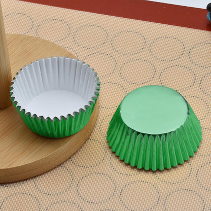 200 Pcs Gold Foil Cupcake Liners Standard Baking Cups Muffin Paper Cases