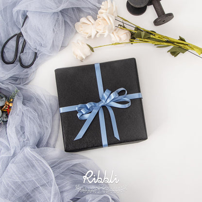 Ribbli Double Faced White Satin Ribbon,3/8” x Continuous 25 Yards,Fabric Ribbon use for Bows Bouquet,Gift Wrapping,Floral Arrangement