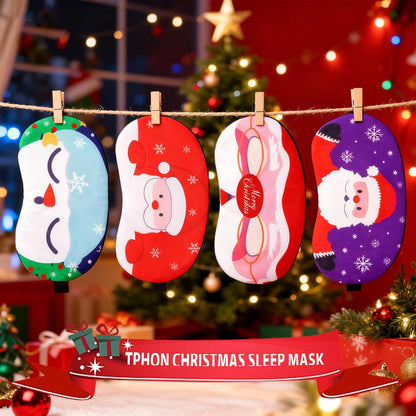 Tphon Sleep Mask for Adult Kids Boys Girls Funny Blindfolds Soft Cute Animal Sleeping Masks with Adjustable Strap for Travel Naps Shift Works Games