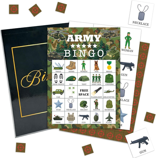 Casino Party Bingo Game Cards, Las Vega Bingo Set for Adults Large Group, Casino Themed Fun Games, Las Vega Party Activities, Icebreaker Games for Family Friends, 07