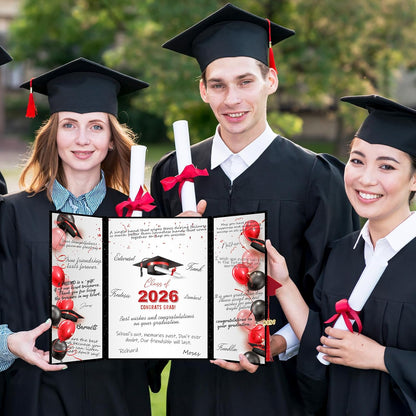 kockuu 2026 Graduation Guest Book Signature Board, Pink Class of 2026 Graduation Sign in Book to Sign Decor for Grad Party High School College Grad Gifts
