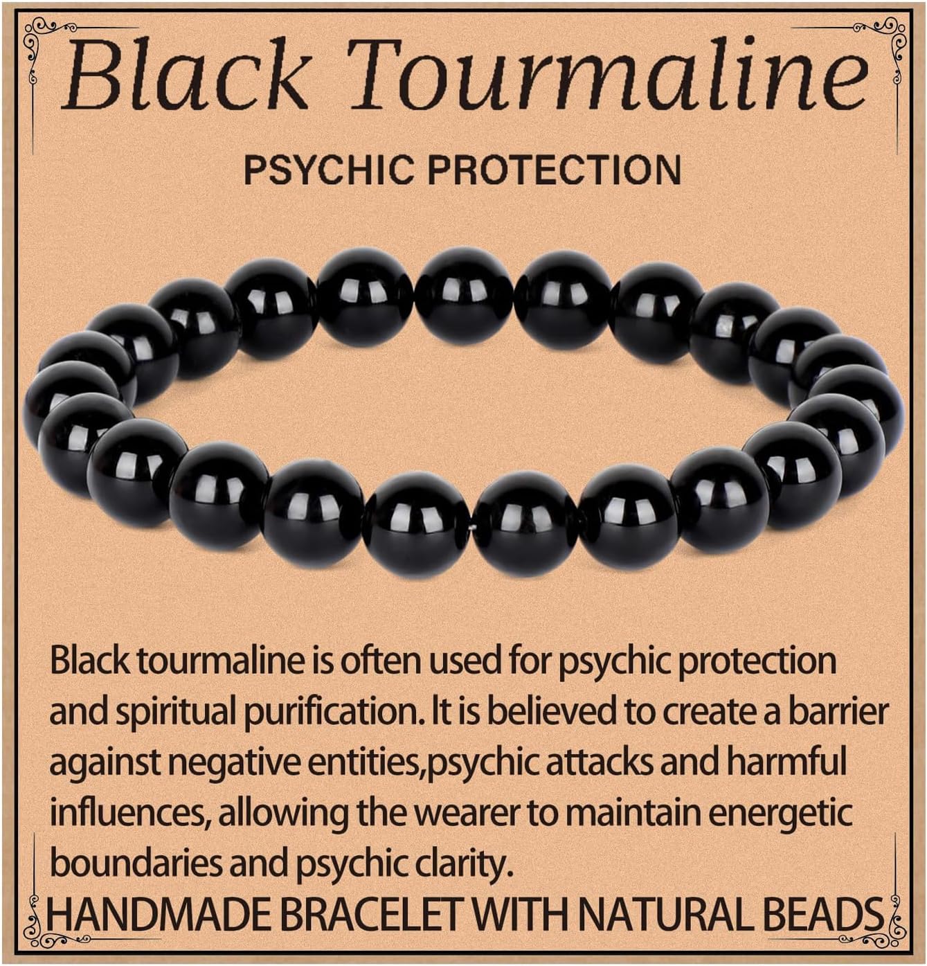 LPBeads Handmade Natural Gemstone Stretch Elastic Bracelet Healing Crystal Round Stone Beads Jewelry Gifts for Women Men