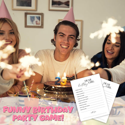 Birthday Party Games, My Favorite Memory, 25 Pcs Card Set for Guests, Fun Birthday Game for Teen Adults – A06