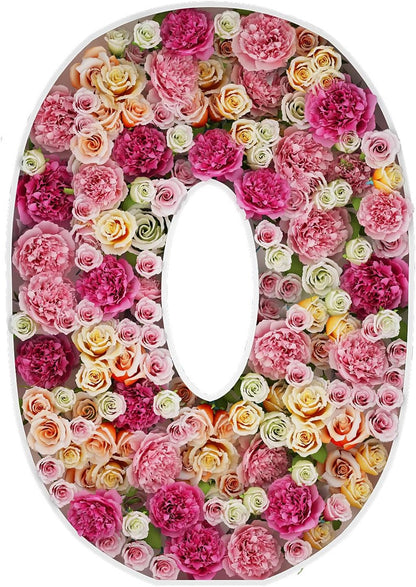 JW Passion - Premium Quality Made 3FT Tall Mosaic Balloon Frame Big Marquee Light Up Letters DIY Kit for Birthday Party Wedding Backdrop Decor Letter A Pre-Cut Foam Board