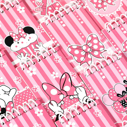 Fprl 24 Pcs Spiral Pocket Notepads for Mouse Theme party Goodie Bag Stuffers, Classroom Prizes, party supplies,3.9 x 2.4 Inches