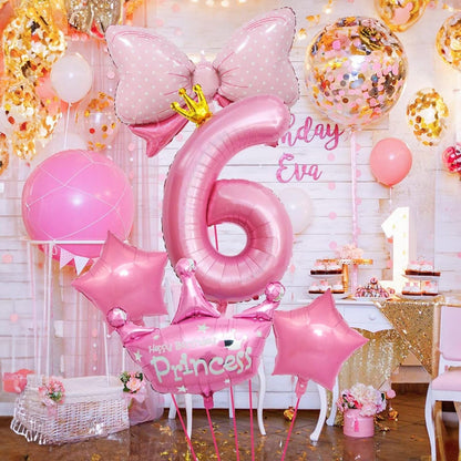 Dinosaur 5th Birthday Decorations, Dinosaur Birthday Party Decorations with Giant Inflatable Dinosaur Balloons 40 Inch Helium Foil Mylar Number 5 Balloons for Dinosaur Theme Birthday Party Decorations