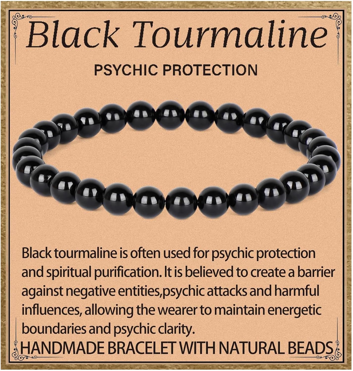 LPBeads Handmade Natural Gemstone Stretch Elastic Bracelet Healing Crystal Round Stone Beads Jewelry Gifts for Women Men