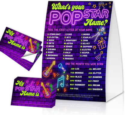 Gamer Birthday Party Decorations, Funny Video Game Party Night Favors Set,What's Your Gamer Name Perfect for Birthday Party Baby Shower Activities(31pcs)