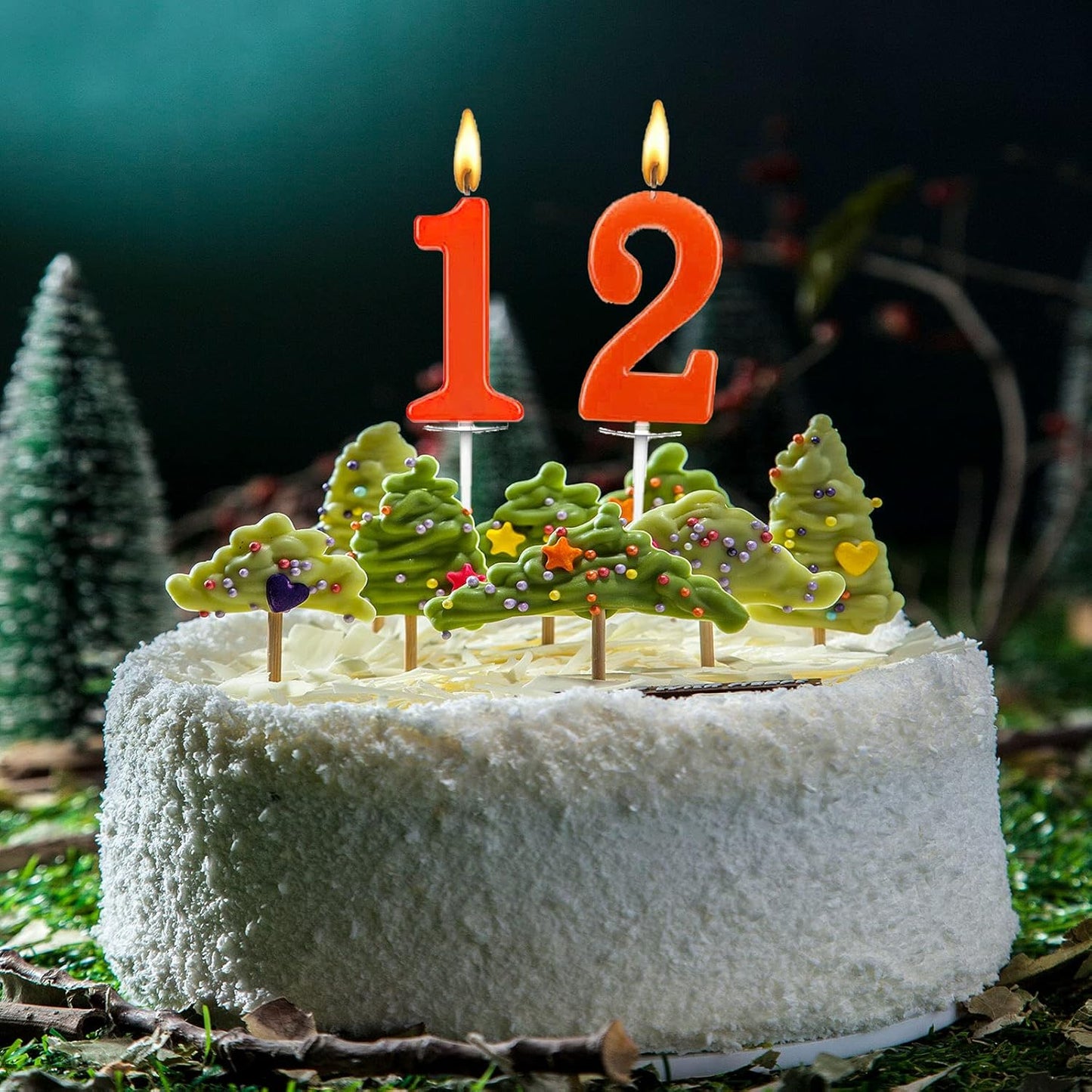10 Count Number Candles, Birthday Cake Candles Colourful Candle, Number 0-9 Cake Topper Decoration Candles Number 0 1 2 3 4 5 6 7 8 9 For Birthday Wedding Anniversary Party Celebration