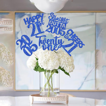 15 PCS 50th Birthday Centerpiece Sticks Fifty Happy 50th Straight Outta 1976 Table Flower Centerpieces Sticks Cheers to 50 Floral Decorations for 50th Birthday Party Centerpieces Supplies Black