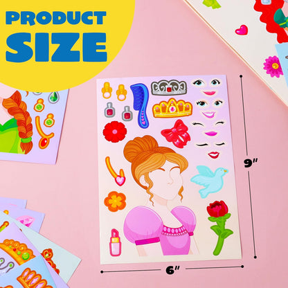 JOYIN 36 Sheets 9"x6" Make a face Stickers for Kids, Make Your Own Animal Stickers with Unicorn, Dinosaur, Sea and Safari Animals, Crafts Birthday Party Favors, Goodie Bags Classroom Activities