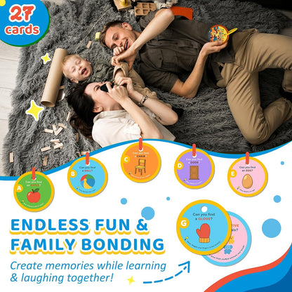 Home Scavenger Hunt Cards: 50 Toddler Indoor Find & Learn Activities | Fun Educational Games for 3-5 Year Olds | Preschool Boys & Girls Early Development (Indoor)