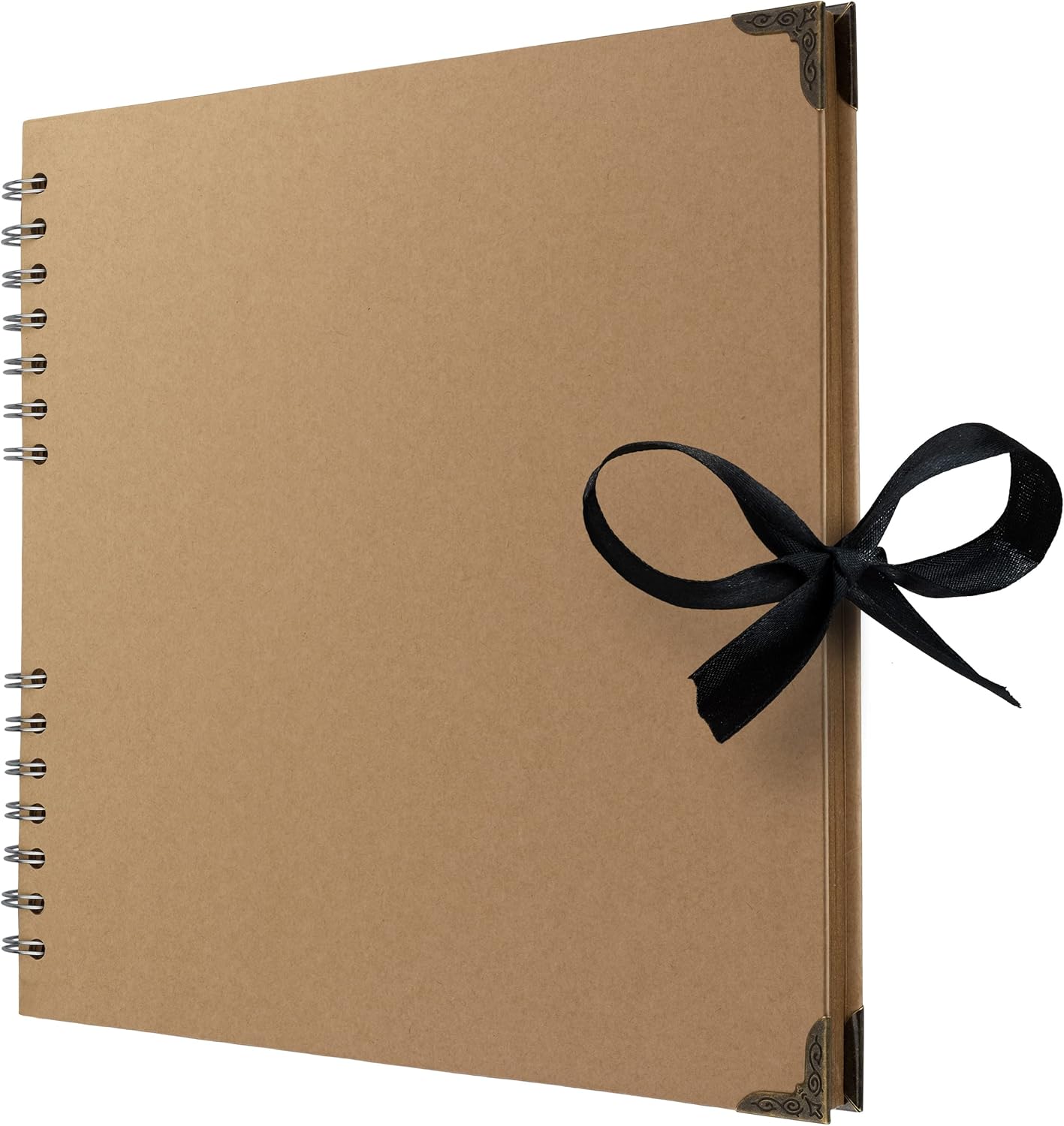 Bstorify Scrapbook Album 60 Pages (8 x 8 Inch) Brown Thick 200gsm Kraft Paper, Photo Album Scrapbook, Memory Book - Ideal for Your Scrapbooking Albums Art & Craft Projects