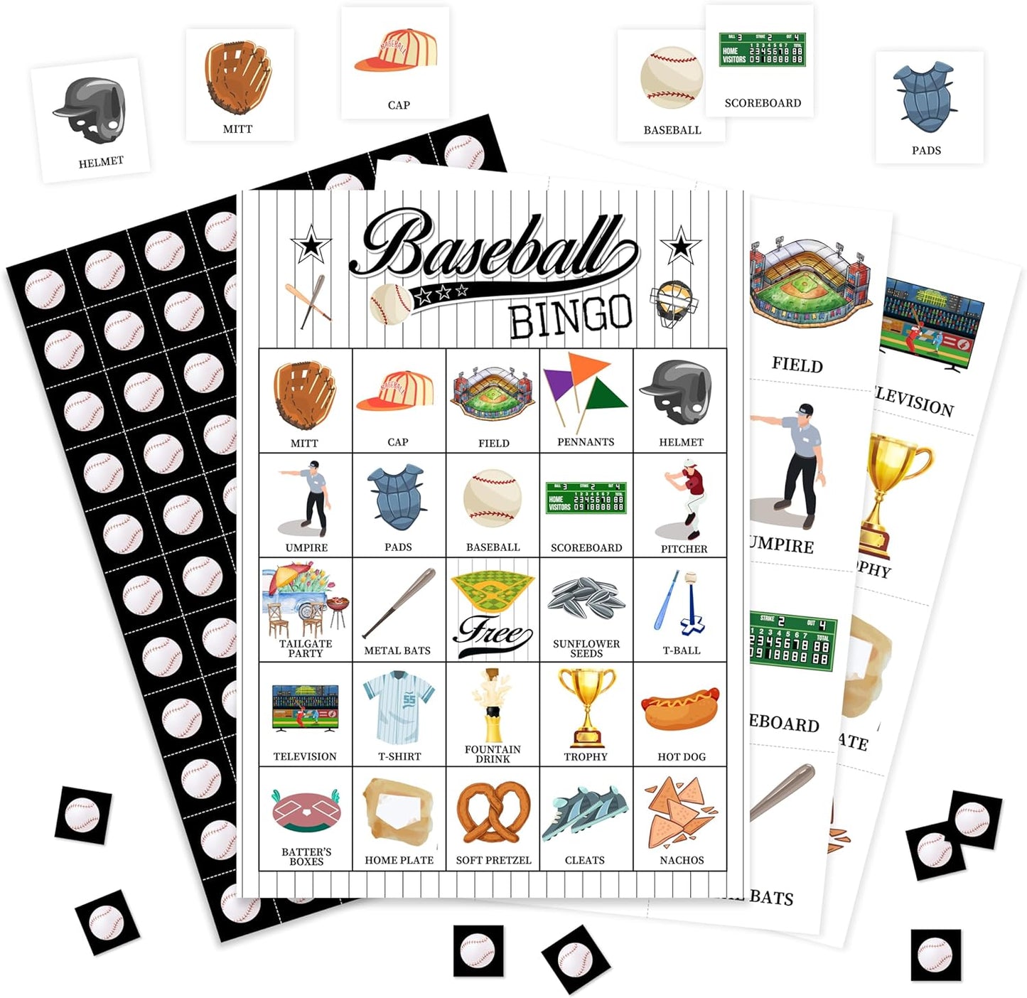 Book Bingo Game, Reading Party Bingo Cards Set, Read Themed Party Games Supplies for Book Lovers, Adults Family Friends Holiday Activities Favors Decorations for 24 Player, 01