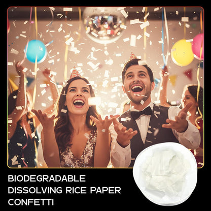 Ultimate Confetti, Multicolor Biodegradable Confetti - Rectangular Fluttering Tissue Paper Confetti for Cannon and Launcher use - Best for Holidays, Birthday, Wedding, and Parties - 1 lb, 16 oz