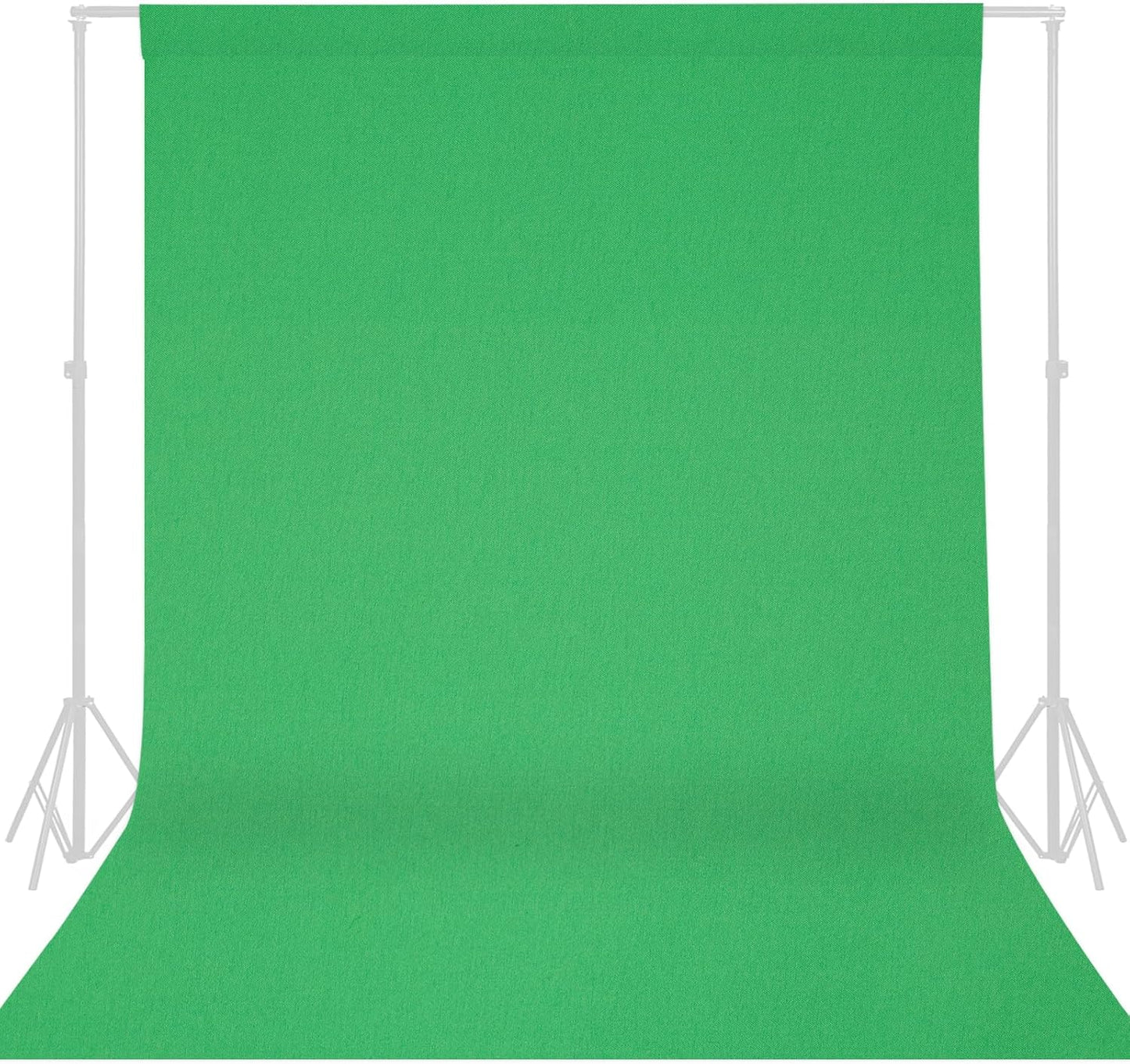GFCC 8FTX10FT White Backdrop Background for Photography Photo Booth Backdrop for Photoshoot Background Screen Video Recording Parties Curtain