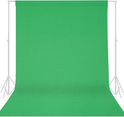 GFCC 8FTX10FT White Backdrop Background for Photography Photo Booth Backdrop for Photoshoot Background Screen Video Recording Parties Curtain
