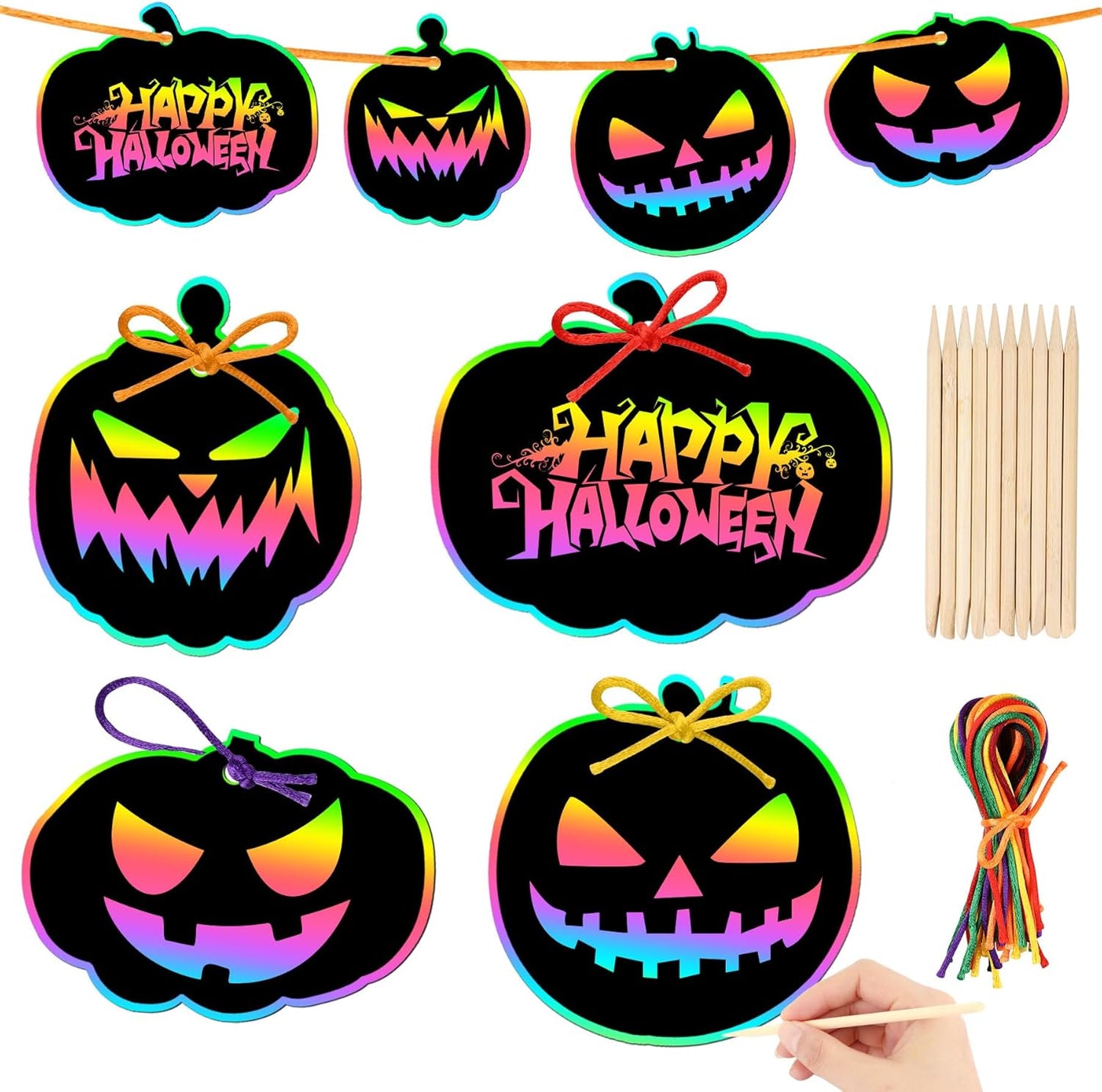 JULMELON 36 PCS Ocean Crafts, Rainbow Scratch Art Under The Sea Party Favors DIY Magic Color Summer Ocean Animals Scratch Cards for Summer Party Favors School Activities