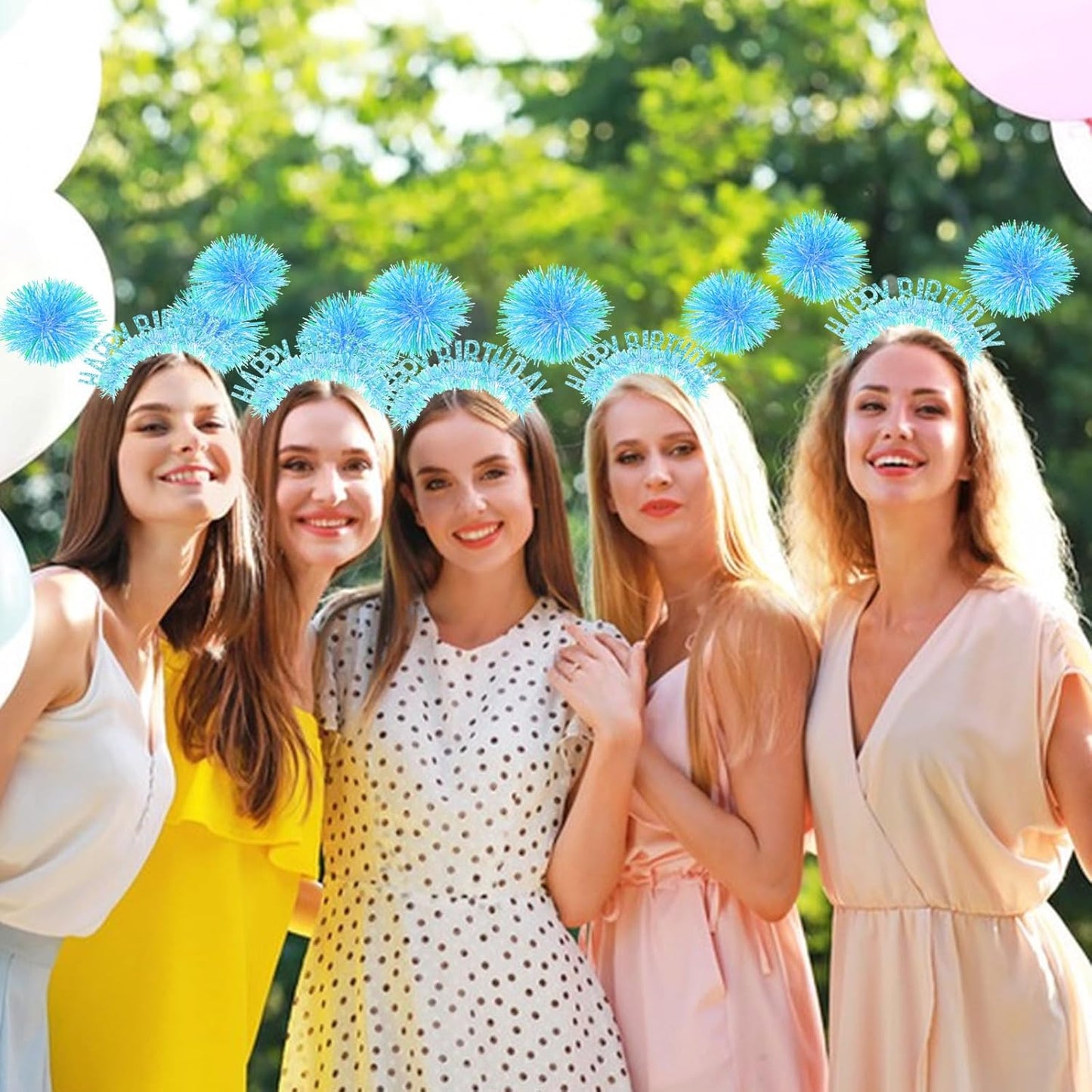 CAVETEE Happy Birthday Crown and Tiara for Women & Girls Party Decorations Gifts