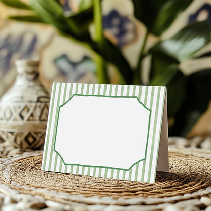 Mermaid Place Cards for Table Setting, 2 x 3.5" Escort Cards, 25 Under The Sea Tent Cards Food Label for Dinner Party, Wedding, Bridal Shower, Baby Shower, Birthday Party Supplies