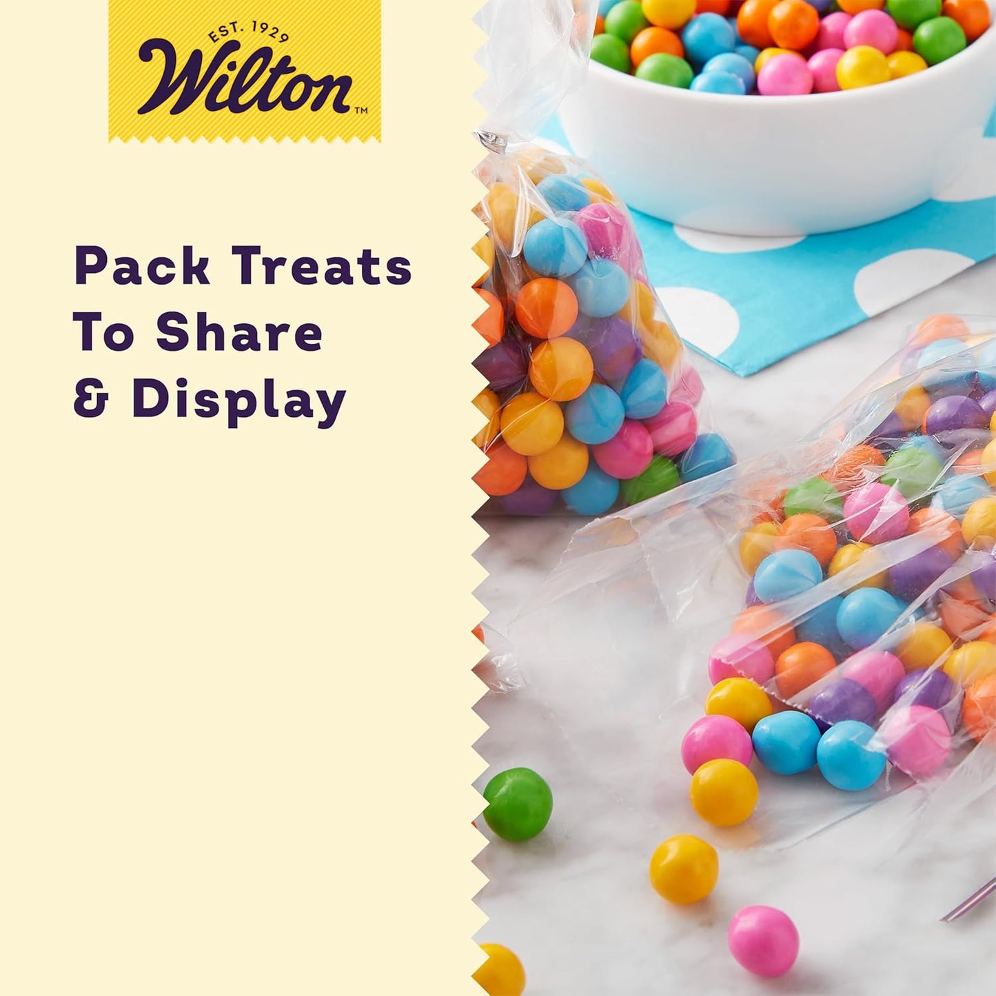 Wilton Clear Treat Party Bags, 4 x 9.5 in., 150 Pack