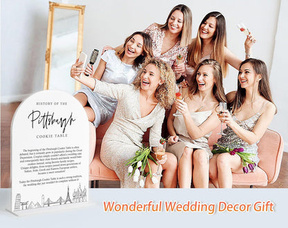 Audio Guest Book Sign, White Arch Acrylic Wedding Sign, Audio Guest Book Wedding Phone, Bridal Shower Decor, Engagement Party Decor, Centerpiece Table Decorations Party for Bride and Groom-14
