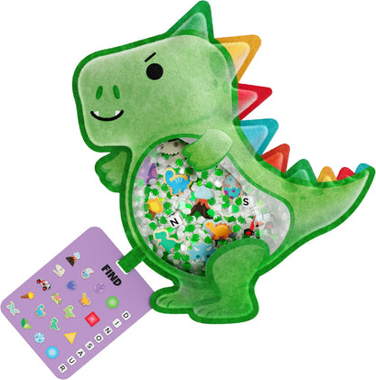 Vango BIZYBOO - The Original Seek & Find Plush - Hidden Object Search Problem Solving Educational Matching Game for Kids 2 and Up (Chill Bill)
