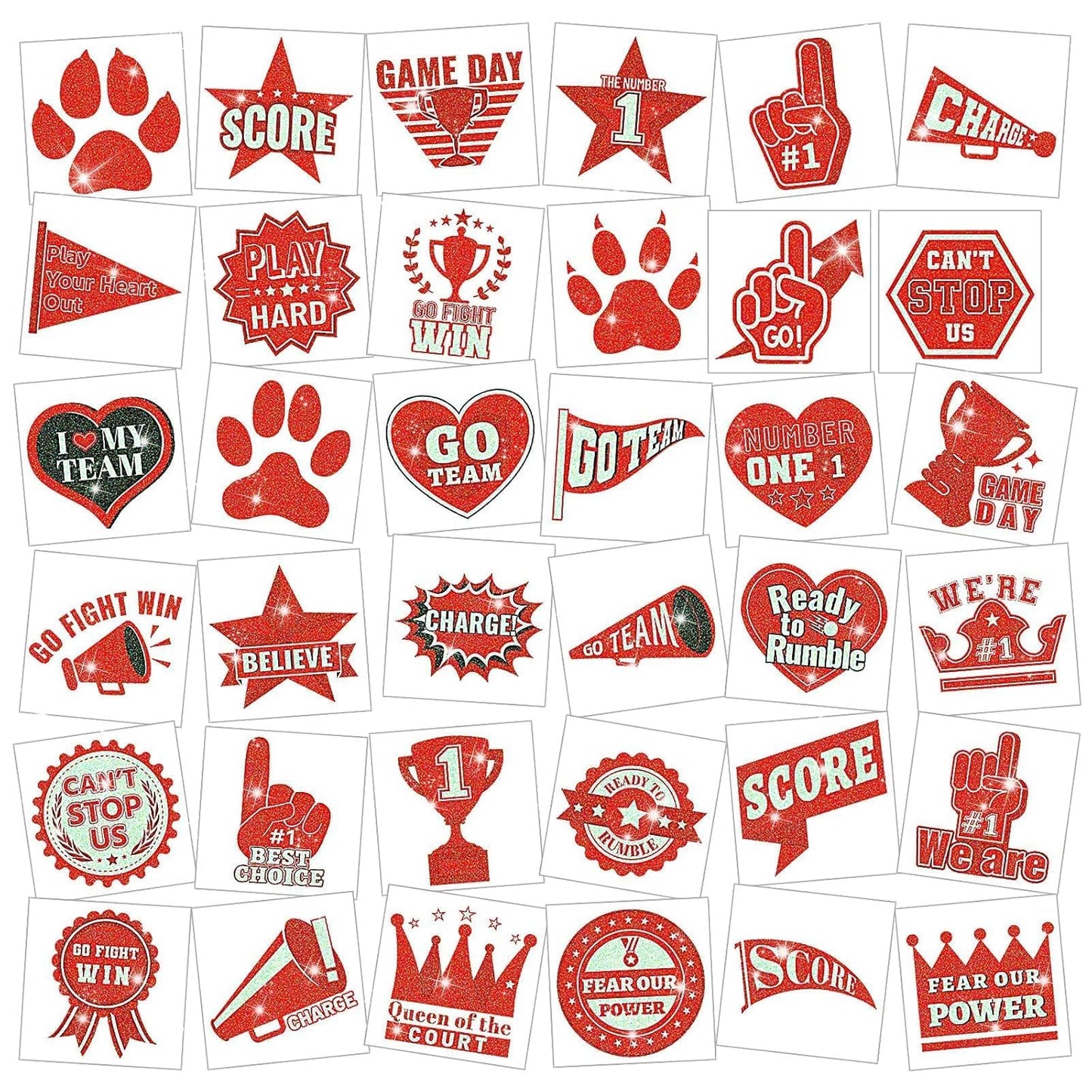 JUNEBRUSHS 4th of July Temporary Tattoos, 180 Pcs Patriotic Stars Tattoos Red White and Blue Party Decorations USA Independence Day Supply 12 Styles Safety Face Make up for Fourth of July Memorial Day