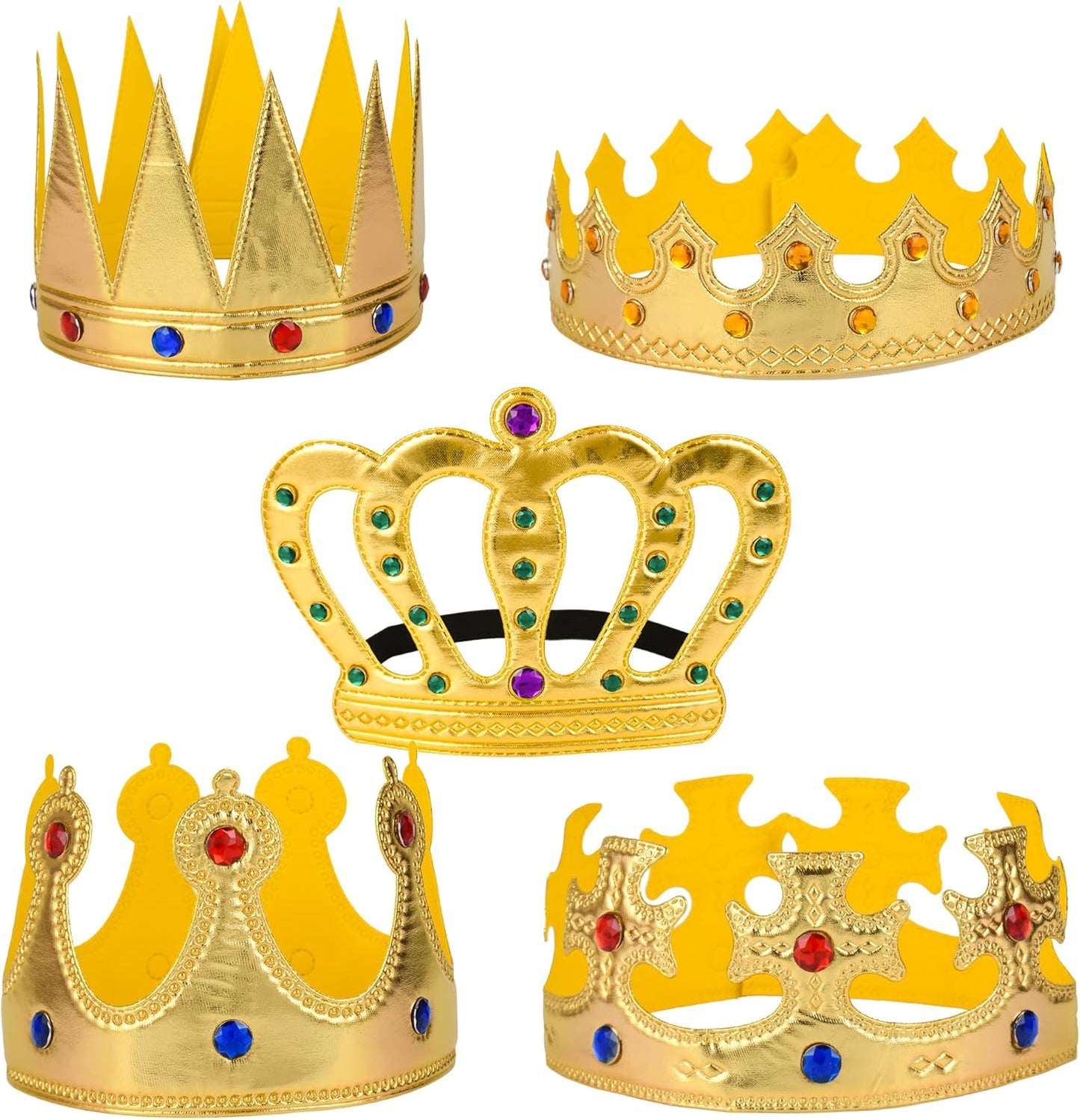 Prince Crown For Kids King Crown Hat for Birthday Party Photo Props Boys Girls Party