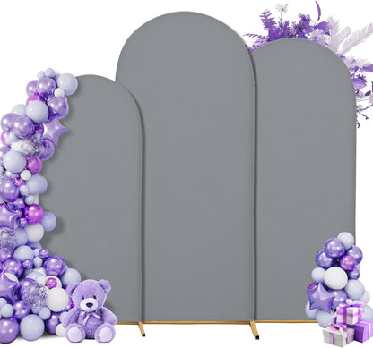 3-Piece Arch Cover Bundle – 7.2FT, 6.6FT & 6FT Stretch Spandex Backdrop Set – Wedding, Birthday & Photo Booth Arch Covers for Every Event