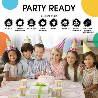 Party Solids Black Plastic Plates For Party 10" Black Disposable Plates For Party Supplies 100 Pcs Plastic Dinnerware Sets Heavy Duty 350 GSM Disposable Dinnerware Set