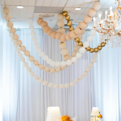 Gold Quick Link Balloons, 60PCS Linking for Balloon Wall Arch Chains, 6inch Linkable for Wedding Birthday Baby Shower Engagement Graduation Party Decorations