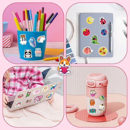 200Pcs Water Bottle Stickers for Kids Teens, Waterproof Vinyl Stickers, Stickers for Kids Classroom Decor, Teacher Supplies & Classroom Must Haves