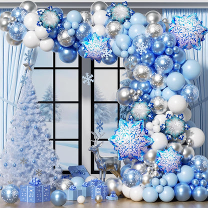 153Pcs Black and Silver White Balloon Garland Arch Kit with Stars, 22 18 12 10 5 inch Disco Ball Balloons Black White Metallic Silver Confetti Balloon for Birthday Graduation Party Decorations