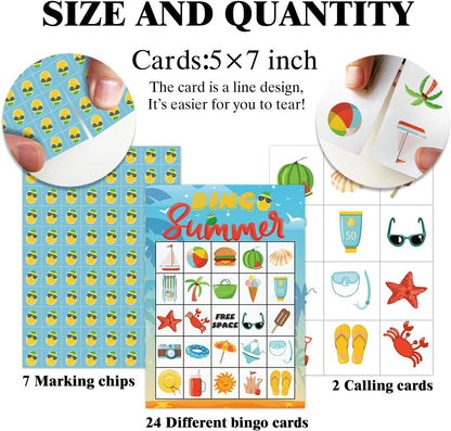Bible Bingo Game - 24 Player Christian Church Bingo Cards for Women, Men & Family Parties - JK0103