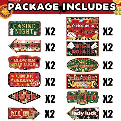 24 Pieces Retirement Decorations Retirement Party Directional Sign Retired Welcome Signs for Adults Retirement Themed Party Decorations Birthday Party Supplies
