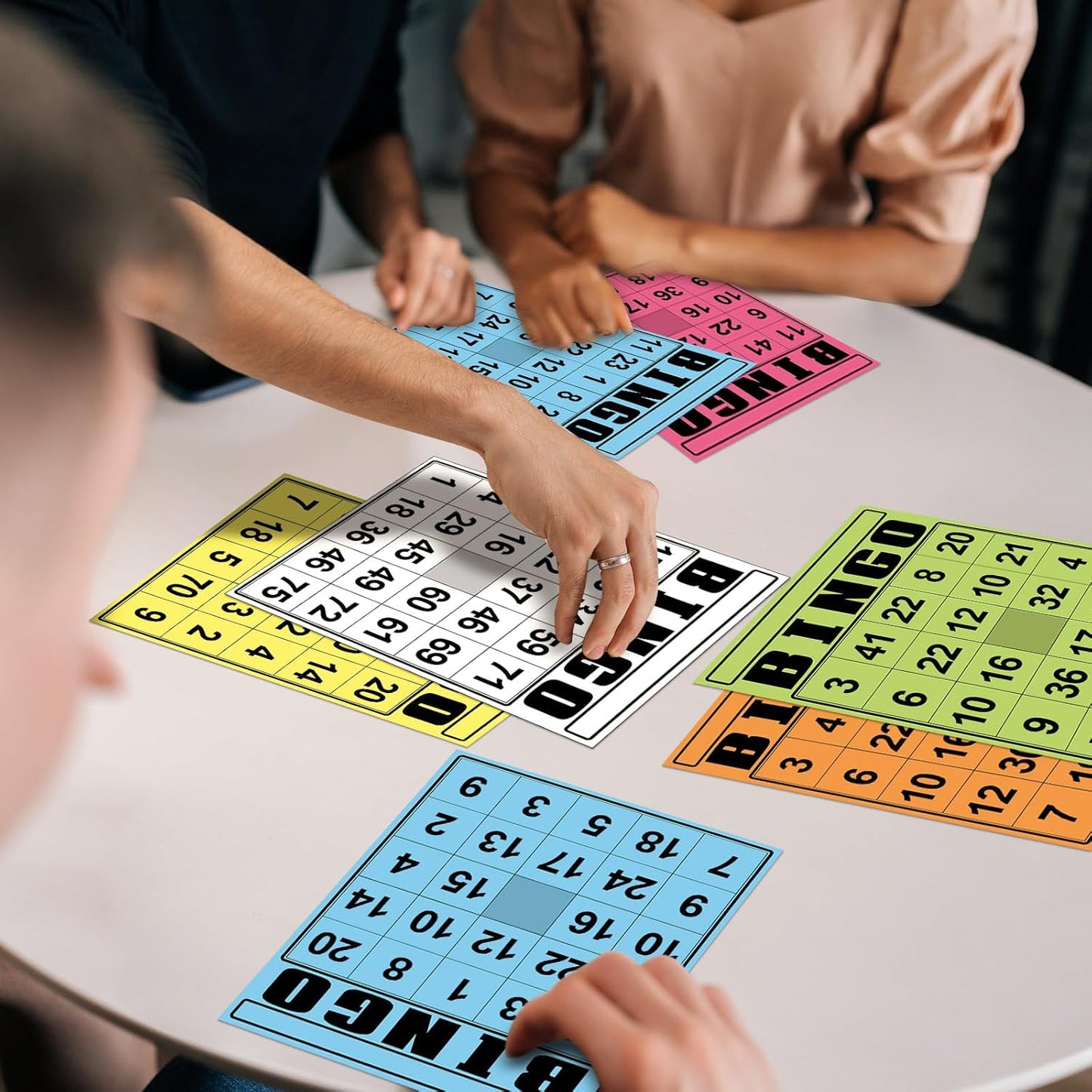 WinnerWhy 36 Pcs Blank Bingo Cards White Jumbo Bingo Game Board Make Your Own Cards Bulk Blank Large Sheet Squares Funny Game Board for Adult Party Square Fill in Gift
