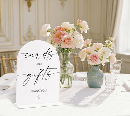 Sign Our Bible Wedding Sign, White Acrylic Wedding Guest Book Sign, Bridal Shower Decor, Elegant Arch Acrylic Table Top Signs for Reception Marriage Engagement Party Decorations