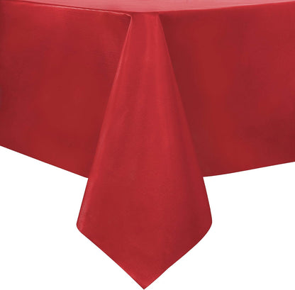 sancua Clear Plastic 100% Waterproof Tablecloth - 54 x 78 Inch - Vinyl PVC Rectangle Table Cloth Protector Oil Spill Proof Wipe Clean Table Cover for Dining Tables, Parties & Camping, Crystal Clear