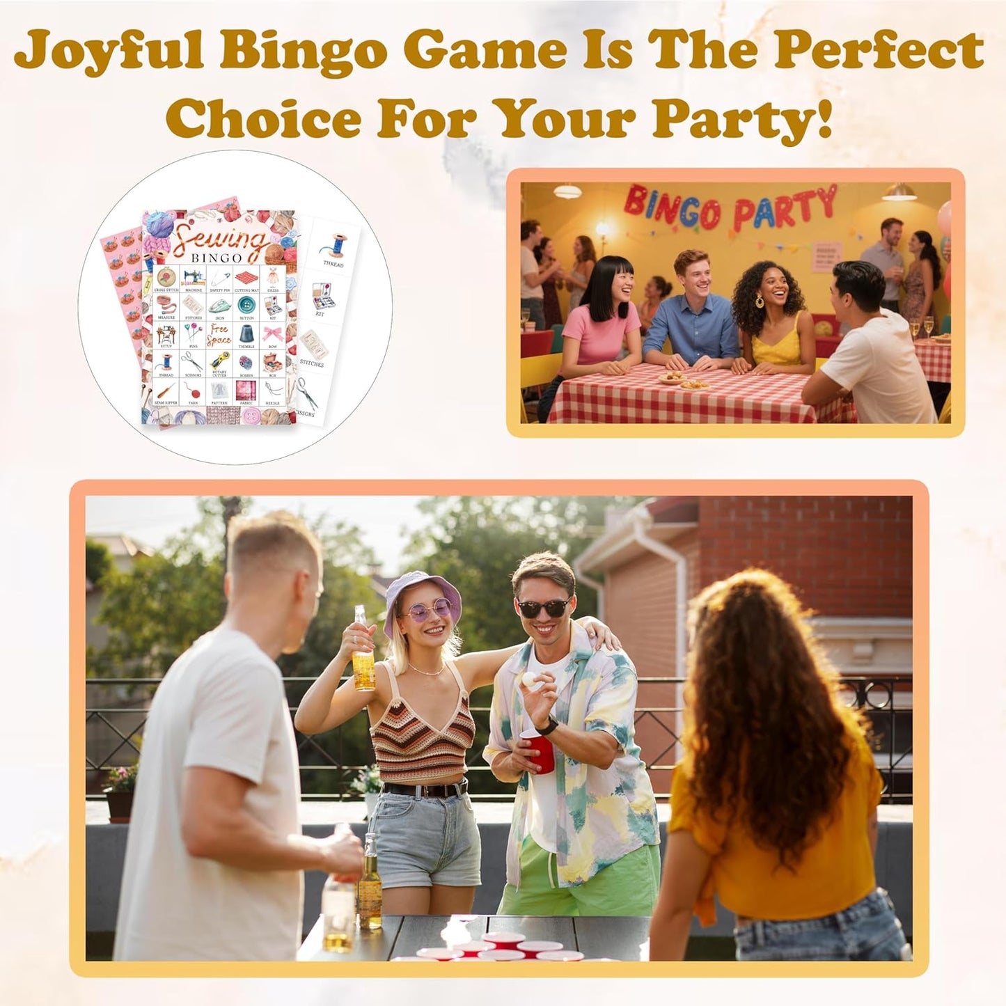 Book Bingo Game, Reading Party Bingo Cards Set, Read Themed Party Games Supplies for Book Lovers, Adults Family Friends Holiday Activities Favors Decorations for 24 Player, 01