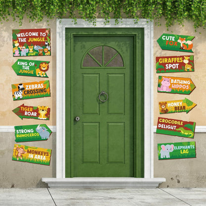 24 Pieces Retirement Decorations Retirement Party Directional Sign Retired Welcome Signs for Adults Retirement Themed Party Decorations Birthday Party Supplies