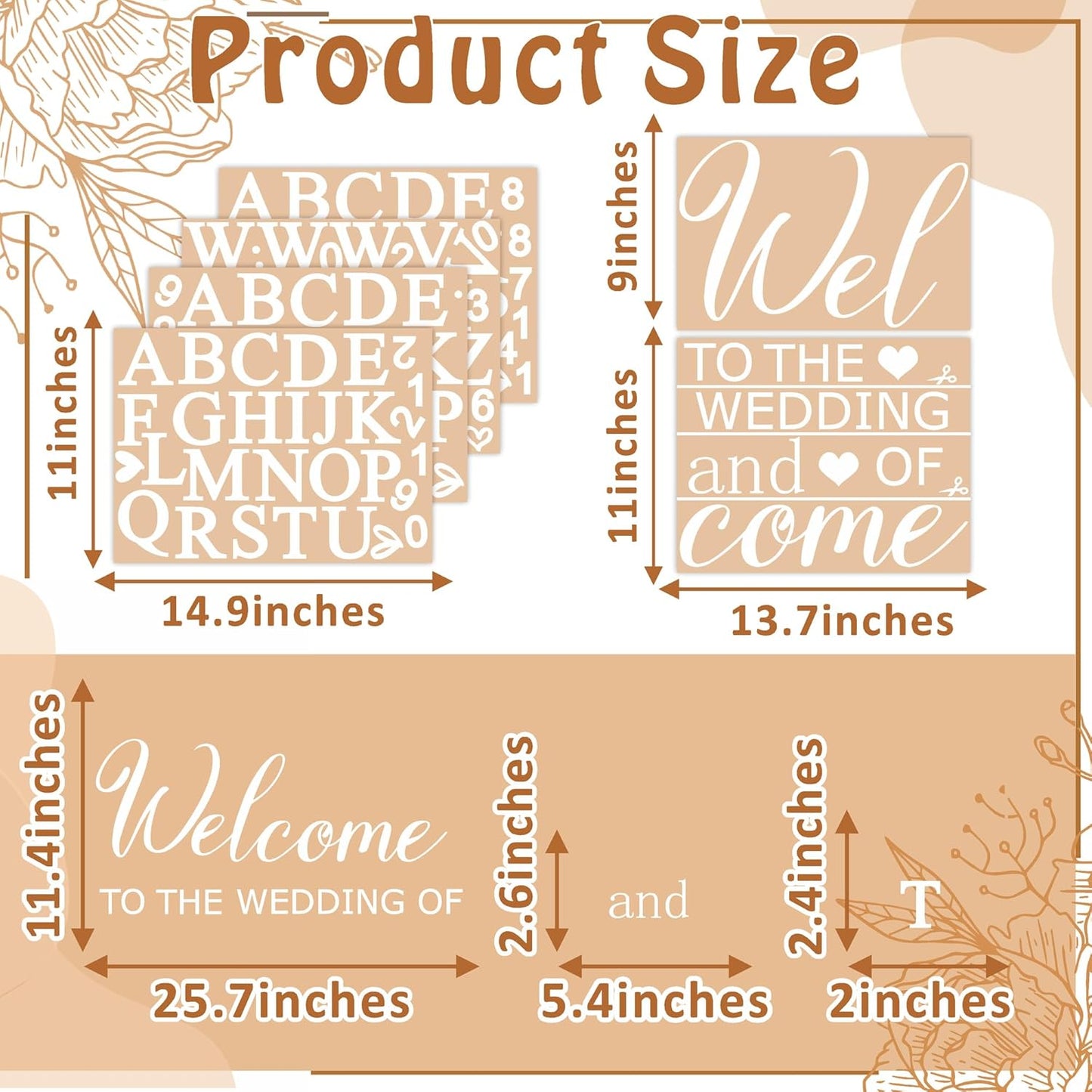 Custom Name Welcome to Our Wedding Signs Personalized Wedding Mirror Decals Selfie Mirror Decal for Wedding Entry Reception Display Golden Date Marriage DIY Vinyl Lettering Welcome Party Decoration