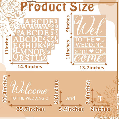 Custom Name Welcome to Our Wedding Signs Personalized Wedding Mirror Decals Selfie Mirror Decal for Wedding Entry Reception Display Golden Date Marriage DIY Vinyl Lettering Welcome Party Decoration