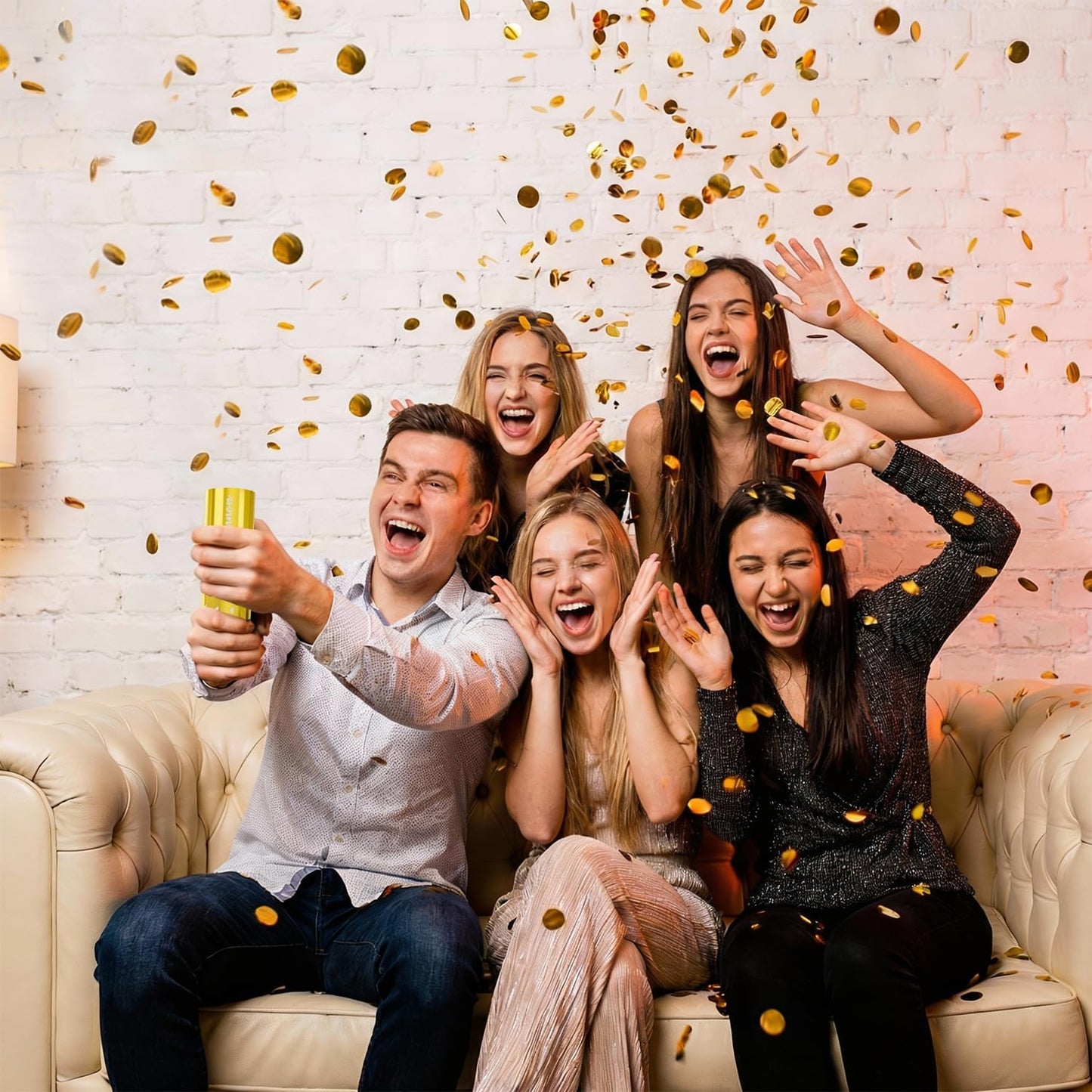 Small Confetti Cannon 24 Pack Mini Confetti Poppers Multicolor Party Poppers Confetti Small Party Confetti for Kids Ideal for Weddings Birthdays Graduations Baby Shower Christmas New Years