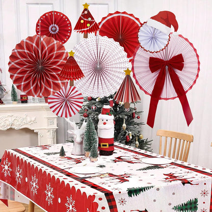 Easy Joy Paper Leaves Decorations for Wall Paper Fans Classroom Decoration Leaves Backdrop Decor Wall Decor,Set of 9