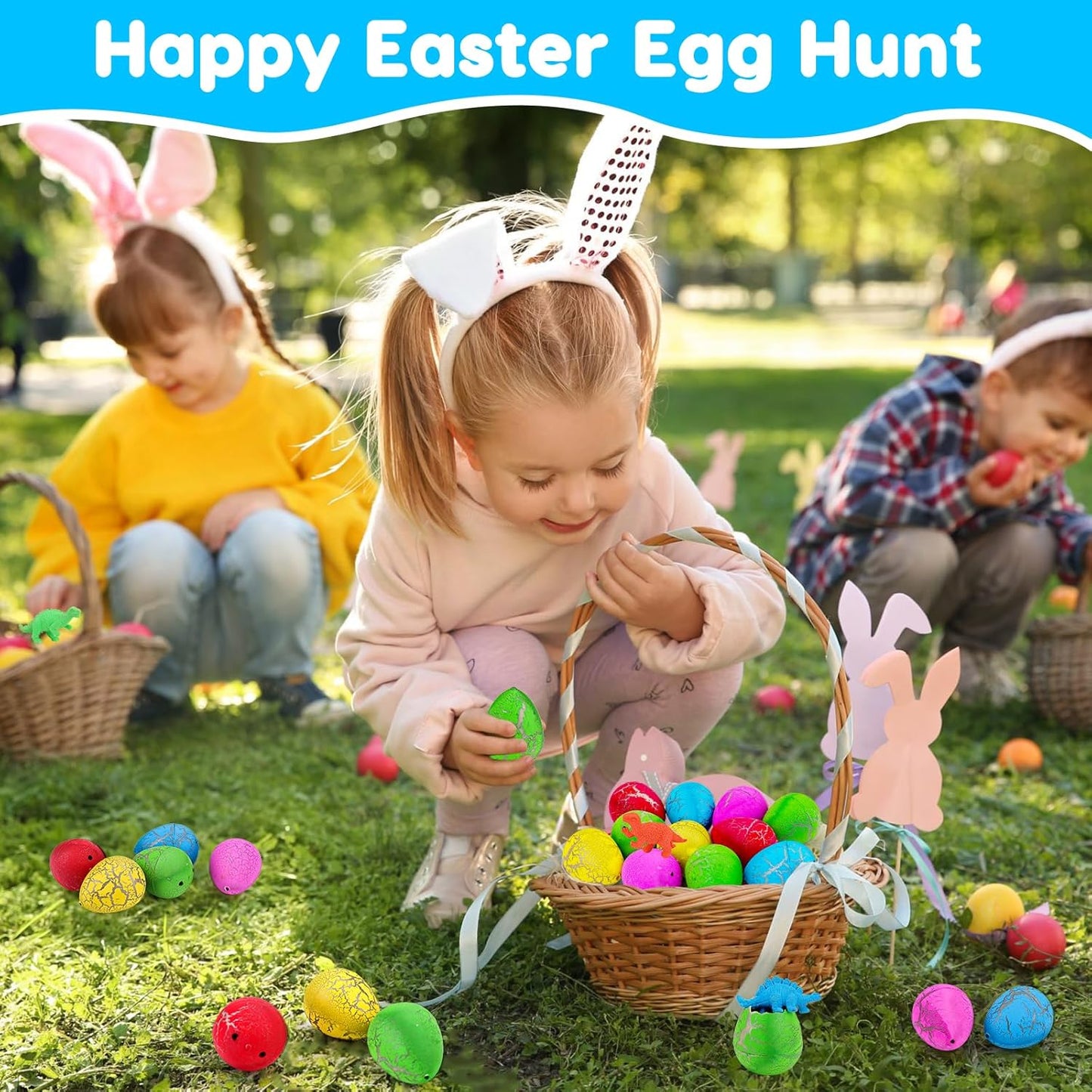 60PCS Small Hatching Dinosaur Eggs for Dinosaur Birthday Party Favors Summer Goodie Treat Bag Stuffers Classroom Carnival Prizes Bulk Pinata Fillers Novelty Grow in Water Dino Eggs with Toys Inside